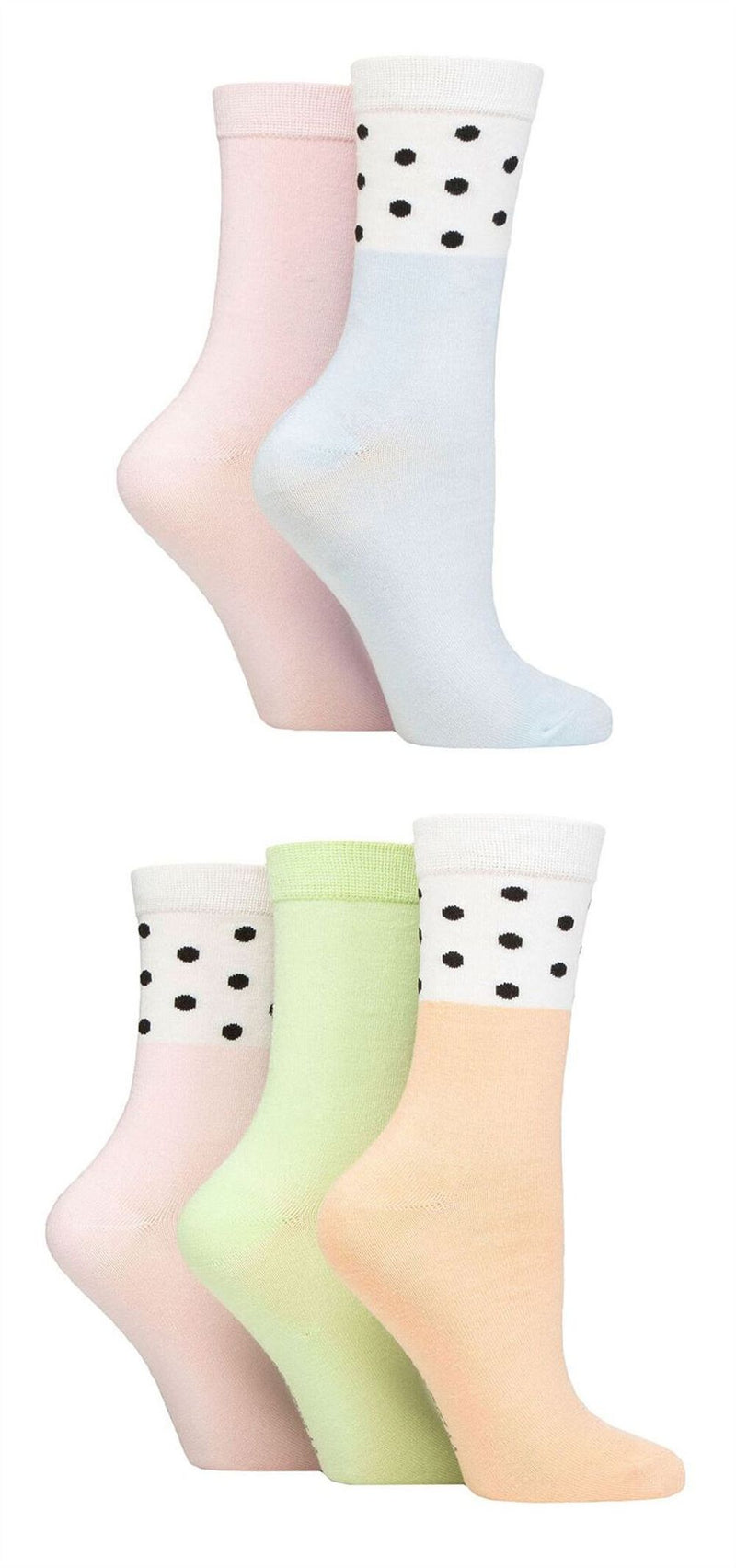 5PK - Wildfeet Jacquard Crew Socks