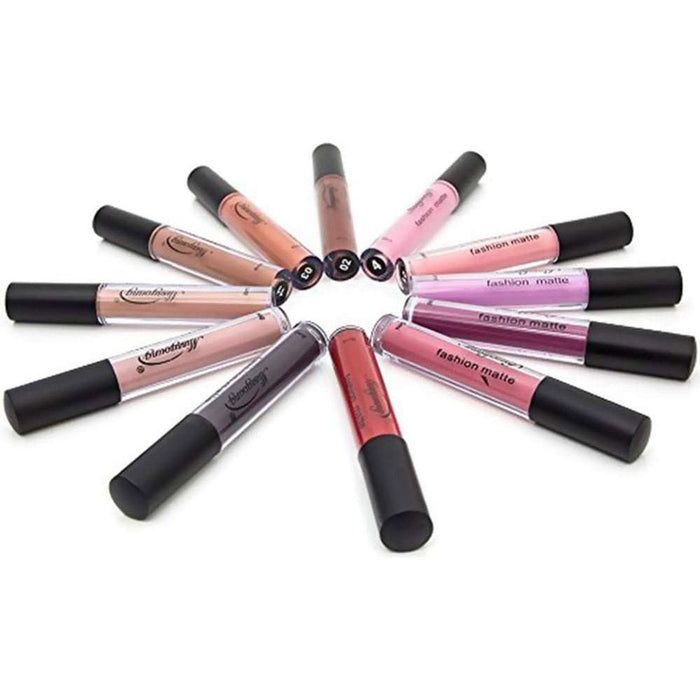 3x Nude Waterproof Matte Lipstick Set - Long-Lasting Beauty Lip Gloss [Impressive Shades]