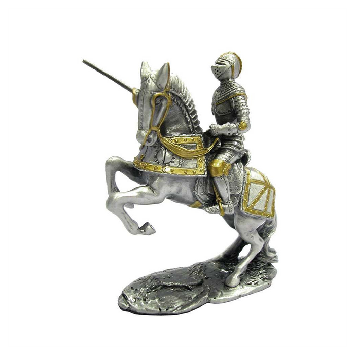 Mounted Knight with Lance medieval figure 9.2cm height