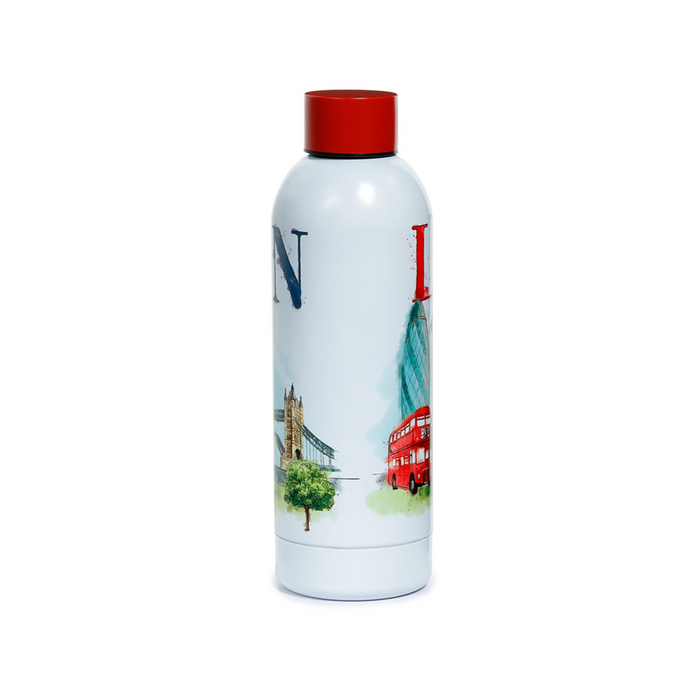 Premium London Tour Insulated Drinks Bottle - Reusable Stainless Steel 530ml