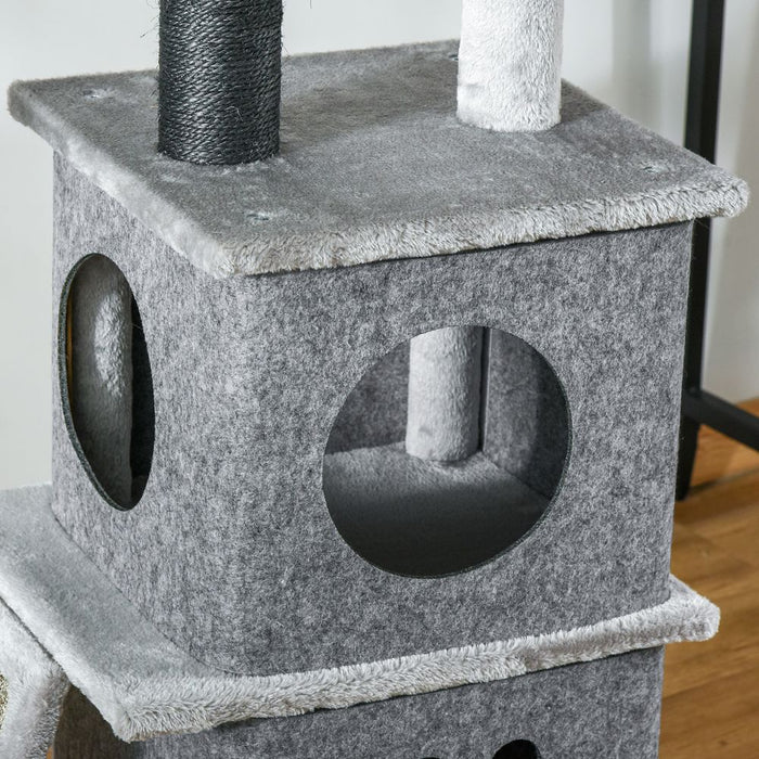 PawHut Huge Cat Tree - Multi-Level Kitten Climbing Center - Quality & Fun!