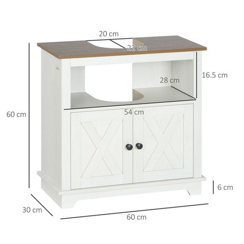 Bathroom Sink Cabinet, Freestanding Under Sink Cabinet, White