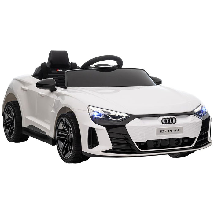 Audi RS e-tron GT Licensed 12V Kids Electric Ride on W/ Remote, White