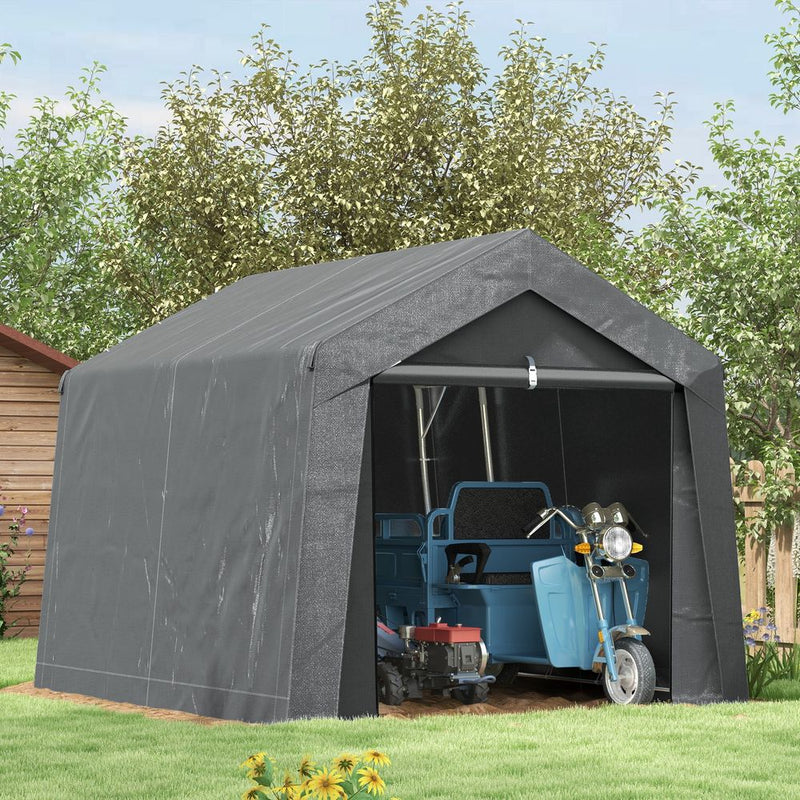 Outsunny 3x3m Garden Storage Shed - Waterproof, Heavy Duty & Portable