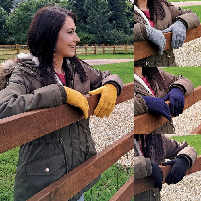 Ladies Wool Magic Gloves - Warm, Fashionable, and Touch Screen Compatible