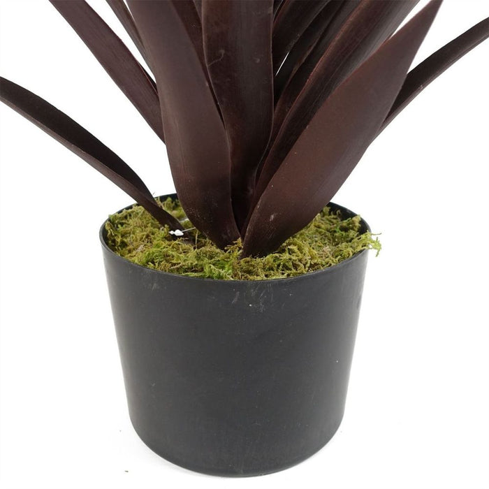 Premium 85cm Dark Red Yucca Plant - Artificial Silk, Lifelike & Stunning Décor