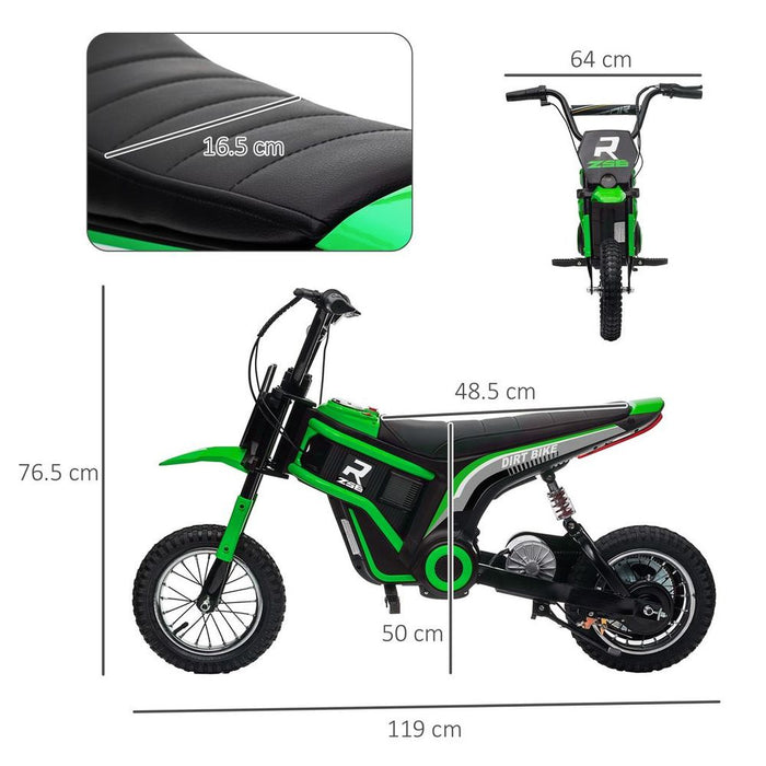 HOMCOM 24V Kids Electric Motorbike - Green