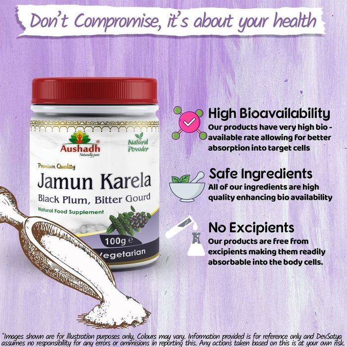 Premium Jamun Karela Powder - All-Natural Ayurvedic Blend for Optimal Wellness