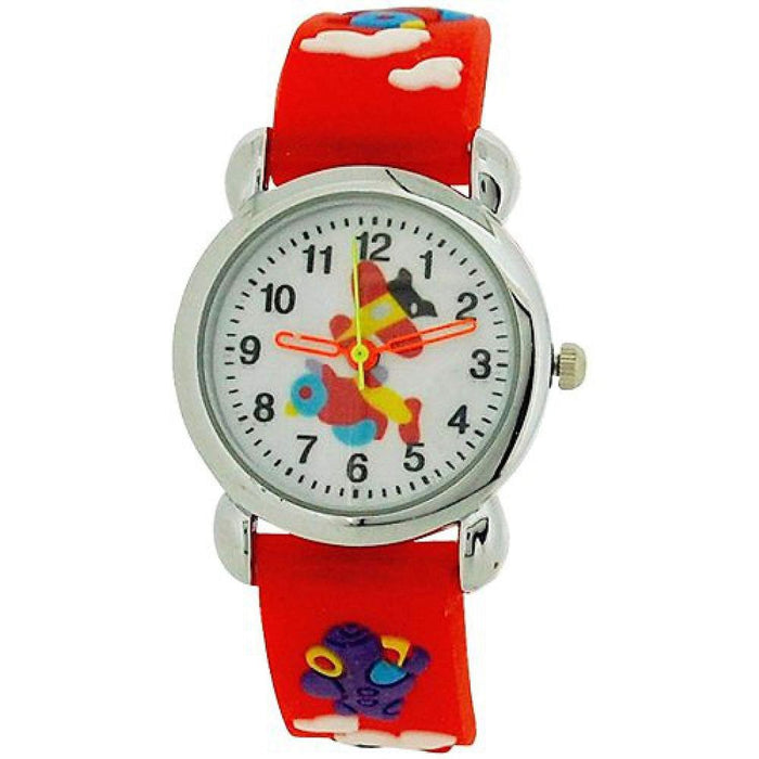 Relda Children's Red 3D Flying Aeroplane Boy's Watch REL44