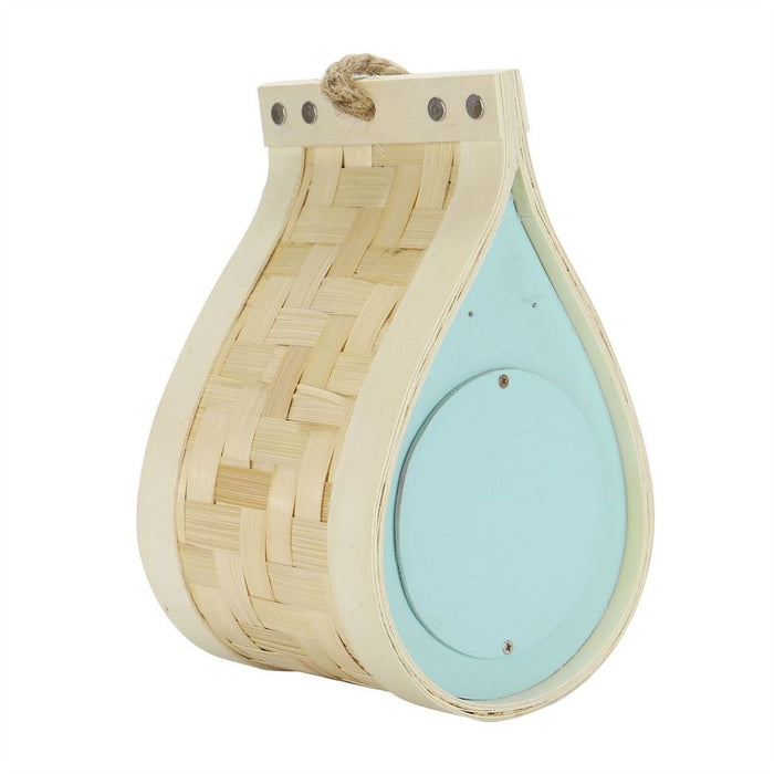 Dewdrop Nest Box Bird | M&W | Natural Bamboo | Attract Birds & Butterflies | Easy to Clean