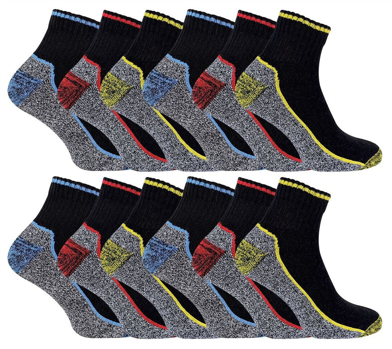 Mens SHORT Bamboo Work Socks 6-11 UK