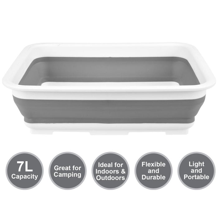 Premium Collapsible Washing Up Bowl | Durable & Space-Saving | Ideal for Camping & Outdoor Use