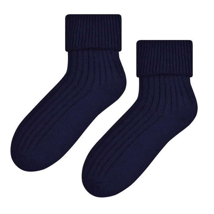 Ladies 1 Pair Wool Turnover Bed Socks by Steven