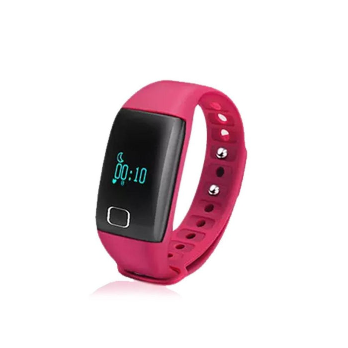 Premium Quality BaS-TeK T1 Waterproof Fitness Tracker - Pink