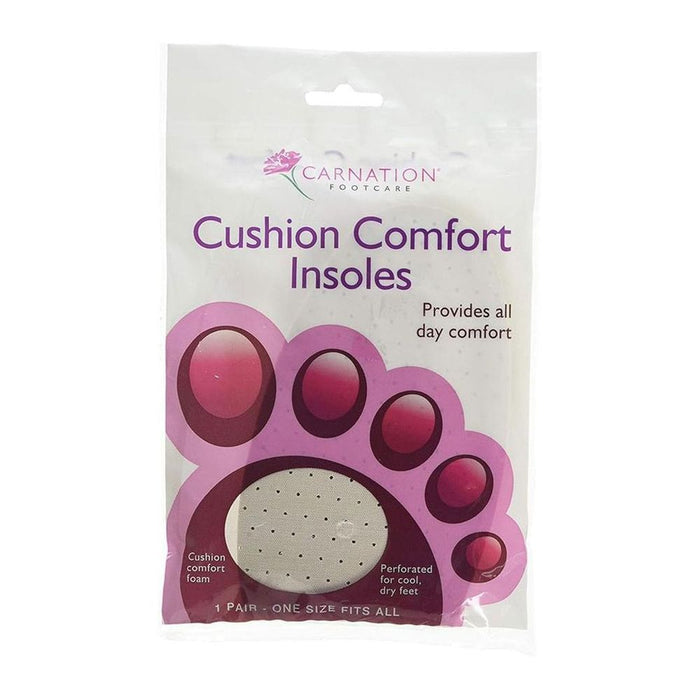 Carnation Foot Care Cushion Comfort Insole - All-Day Support, 1 Pair - Best Quality