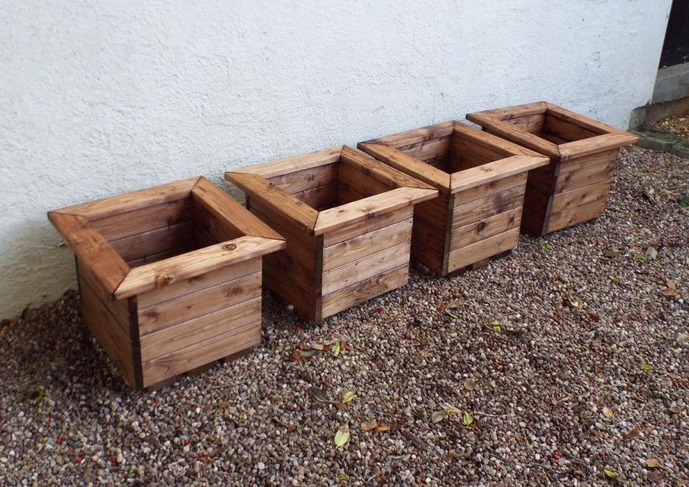 Premium Regular Wood Planter-Drainage, Handcrafted, British Made, 25L Volume, 10-Year Guarantee