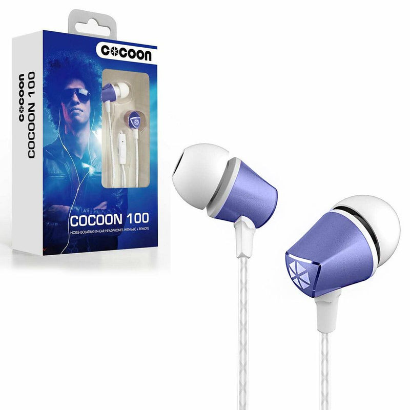 Cocoon 100 Series Noise-Isolating In-Ear Headphones - Cobalt Blue