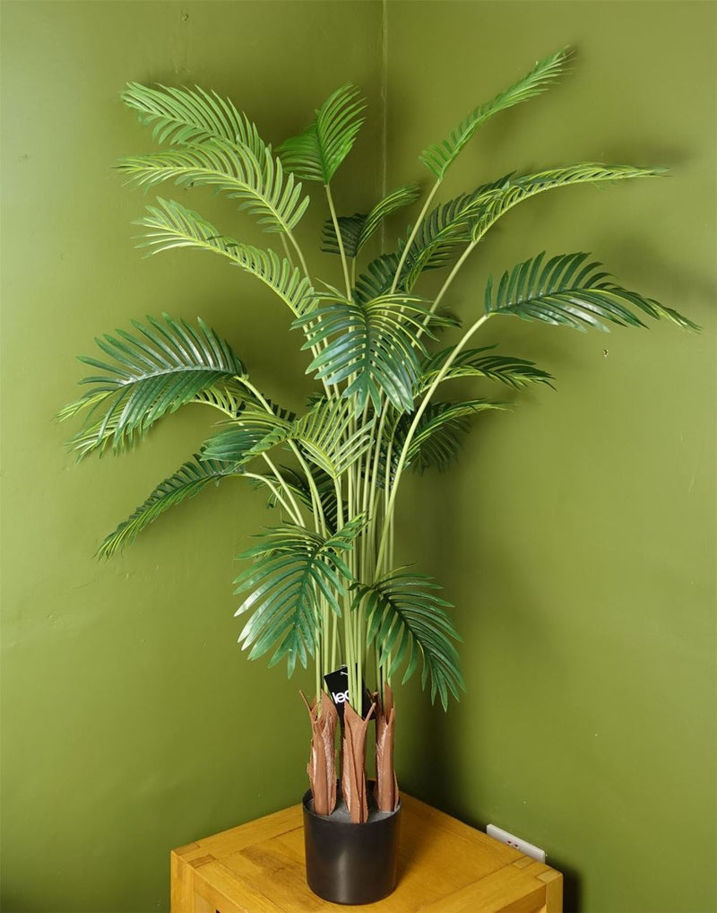 150cm Large Artificial Areca Palm - Best Quality - Black Pot - Professional Seller - Home Décor