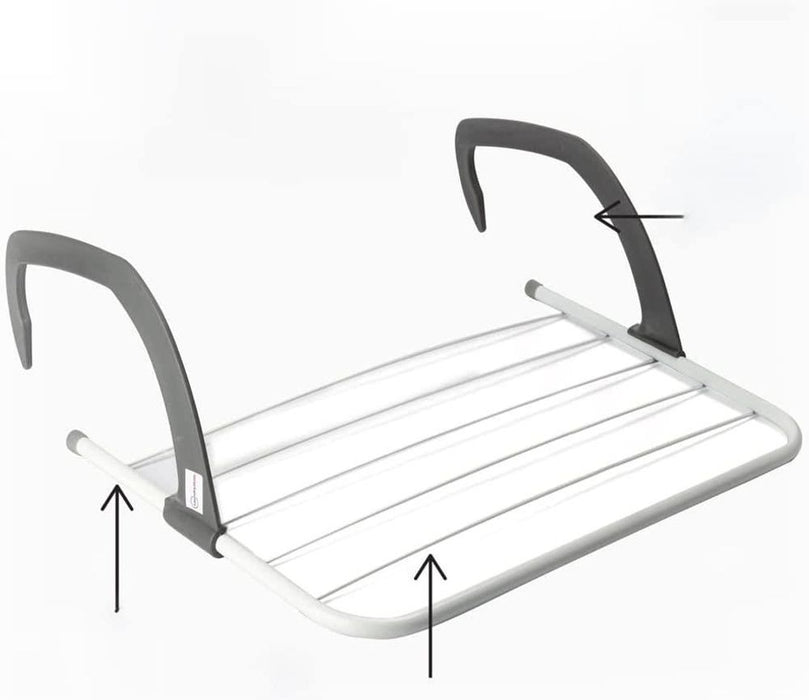 5-Arm Radiator Airer: Dries Clothes Fast, Max Temp 70c