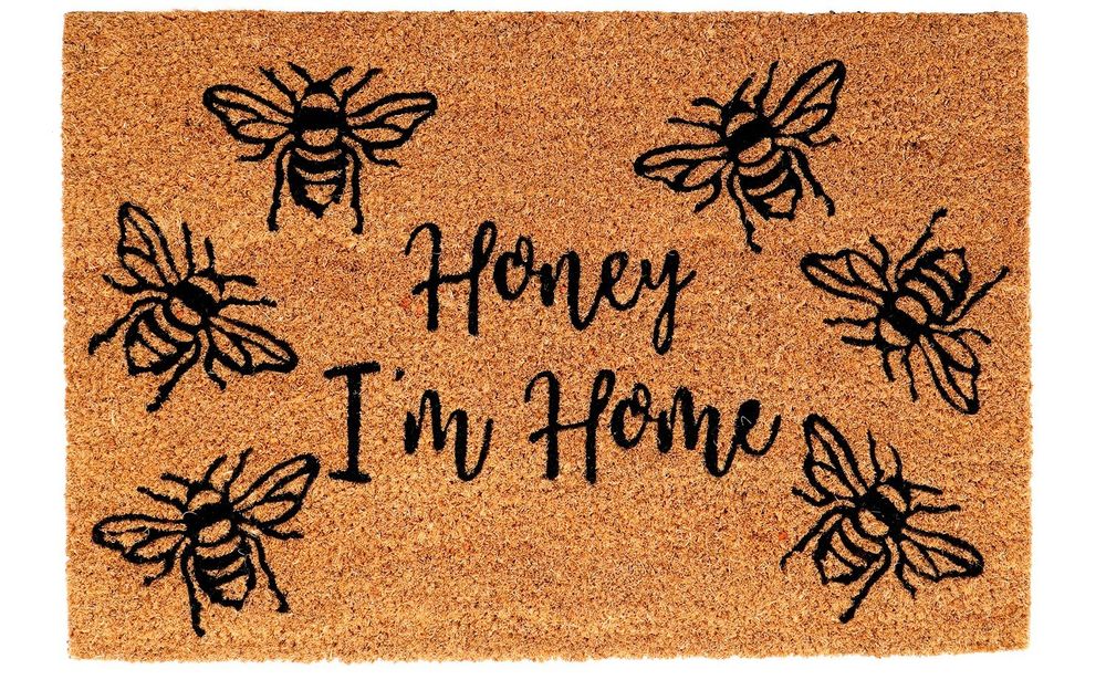 Honey I'm Home" Coir Doormat: Funny and Functional!