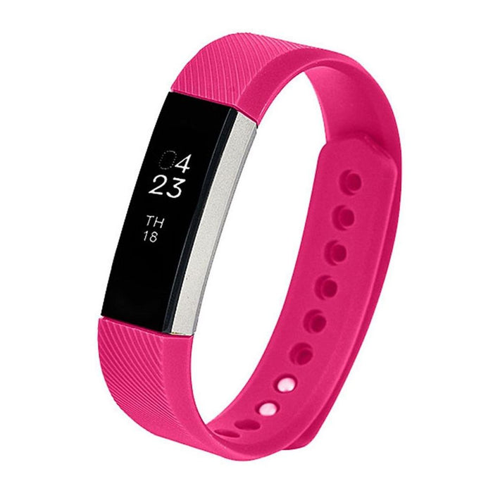 Premium Quality Adjustable Replacement Soft Classic Straps for Fitbit Alta HR, Hot Pink