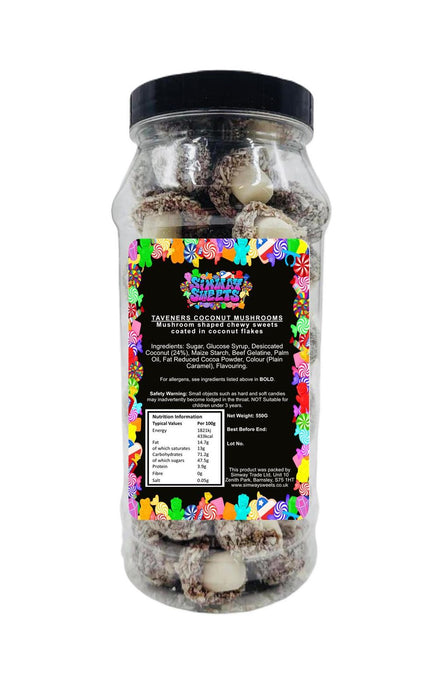 Delicious Coconut Mushrooms - Retro Sweets in a Gift Jar