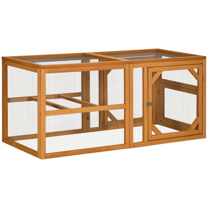 Spacious PawHut Wooden Chicken Coop | Perches, Doors | 2-4 Chickens | High-Quality & Secure