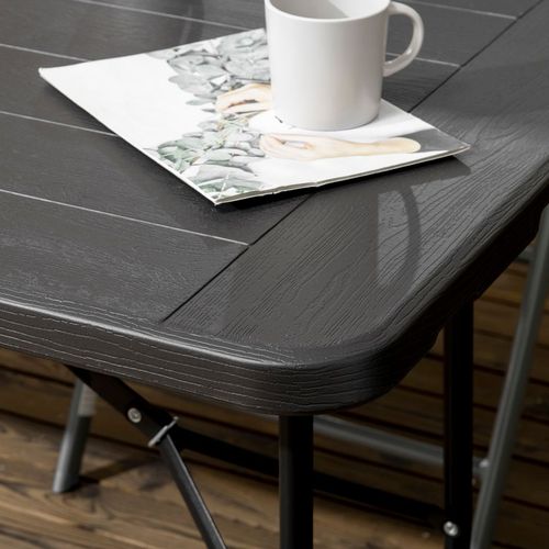 Outsunny Outdoor Dining Table for 6, Folding Garden Dining Table