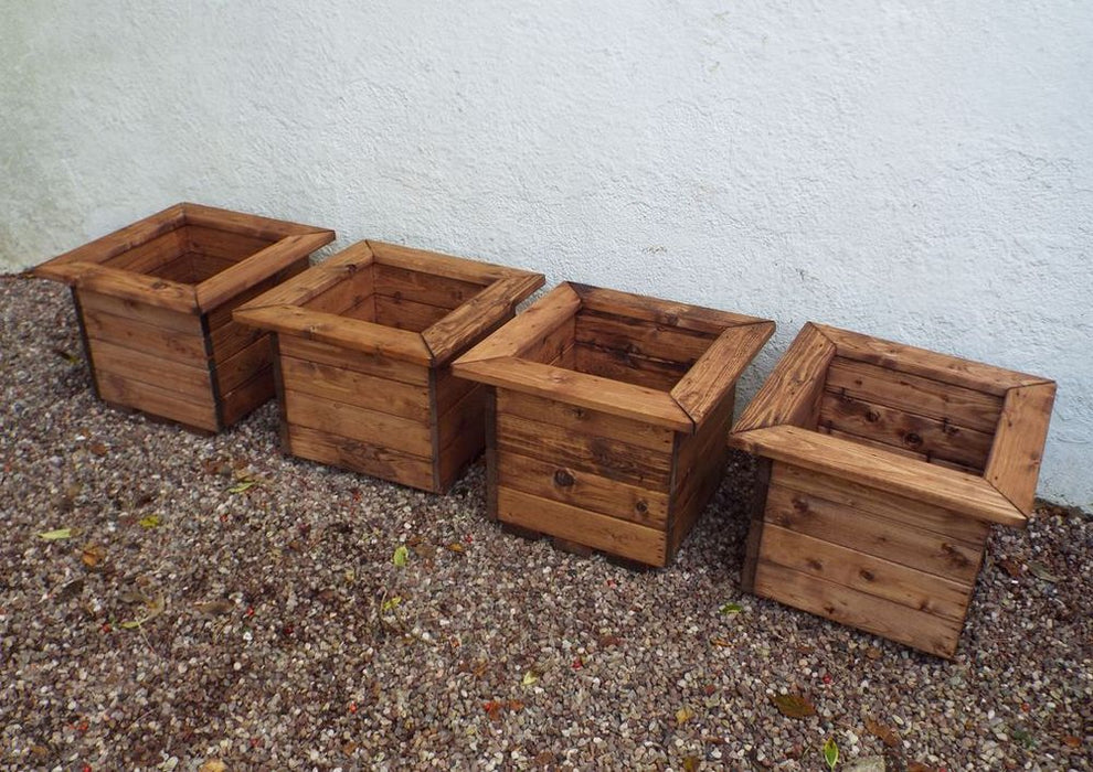 Premium Regular Wood Planter-Drainage, Handcrafted, British Made, 25L Volume, 10-Year Guarantee