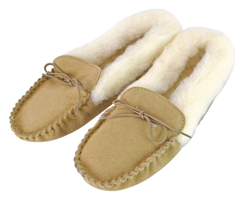 Glencroft Unisex Adults Lambswool Lined Moccasin Slippers