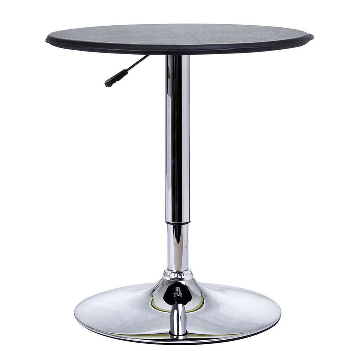 Premium Chrome Steel Adjustable Round Bar Table - High-Quality, Stylish, and Versatile - Perfect Addition to Any Room!