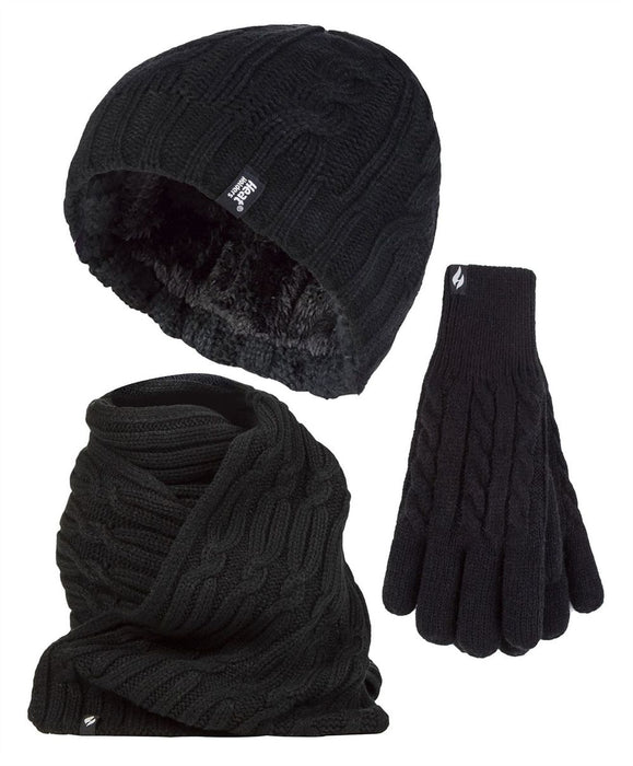 Heat Holders - Ladies Hat, Scarf & Gloves Set