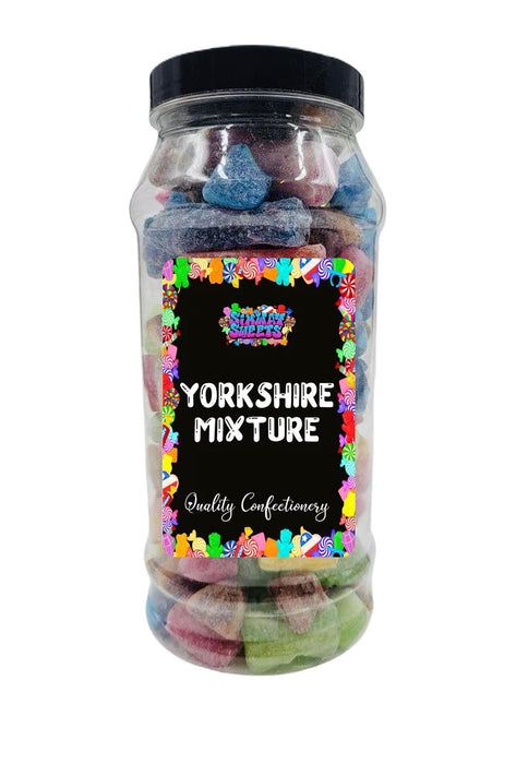 Yorkshire Mixture Jar: Retro Boiled Sweets - Best Quality, Gift-Worthy! All Ages, Fast Shipping 🍭🎁🚚