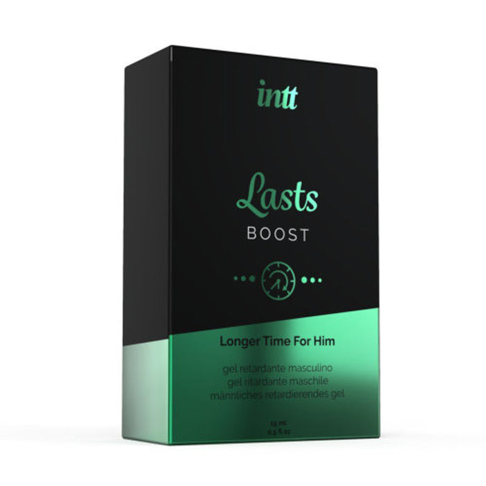 Intt Lasts Prolong and Delay Gel - Longer Pleasure, Better Performance - Professional Quality, Natural Extracts - Cruelty Free