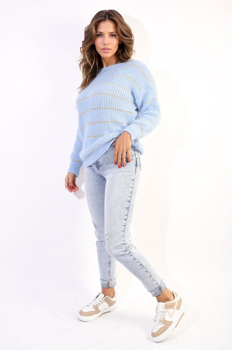 Timeless Striped Knitted Jumper - Cozy, Chic & Versatile! 🧶🌟