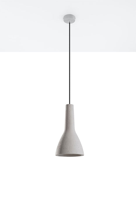 Stylish White Concrete Pendant Lamp | Modern Loft Design | LED E27 | High-Quality