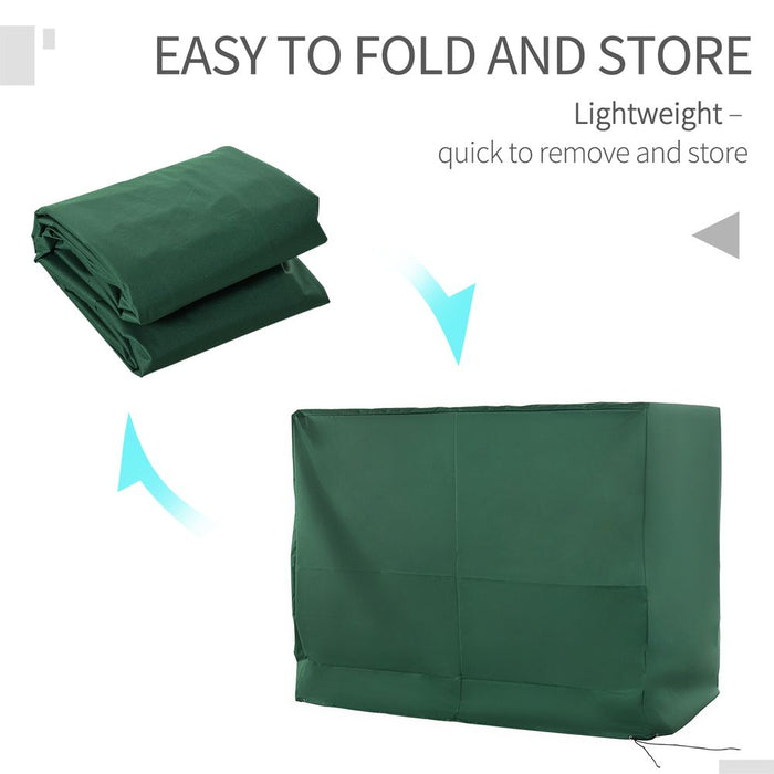 Waterproof and UV Resistant Swing Chair Cover - Green - 230x315cm - High-Quality Oxford Fabric