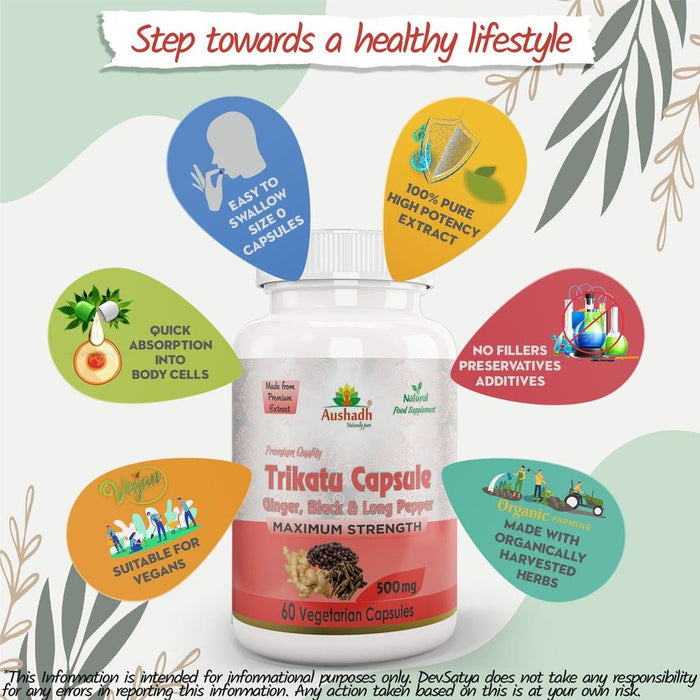 Trikatu Capsule Respiratory Support - Powerful Ayurvedic Blend for Digestive & Respiratory Health