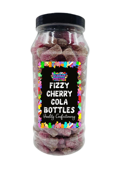 Delicious Fizzy Cherry Cola Bottles - Retro Sweets - Gift Jar