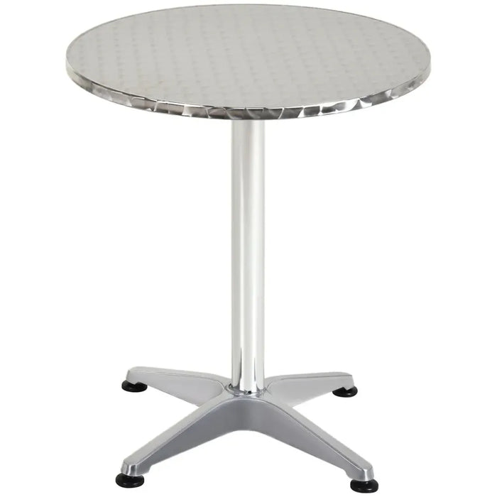 Versatile Adjustable Bar Table - Metal Base, Round Top - High-Quality Pub Style