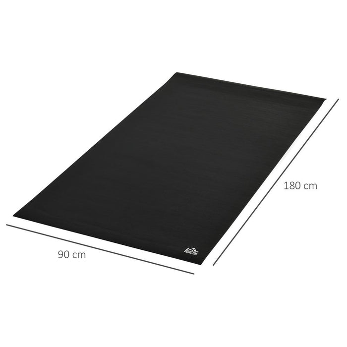 HOMCOM Gym Equipment Mat - Non-slip Floor Protector - 6mm Thick - 180 x 90 x 0.6cm