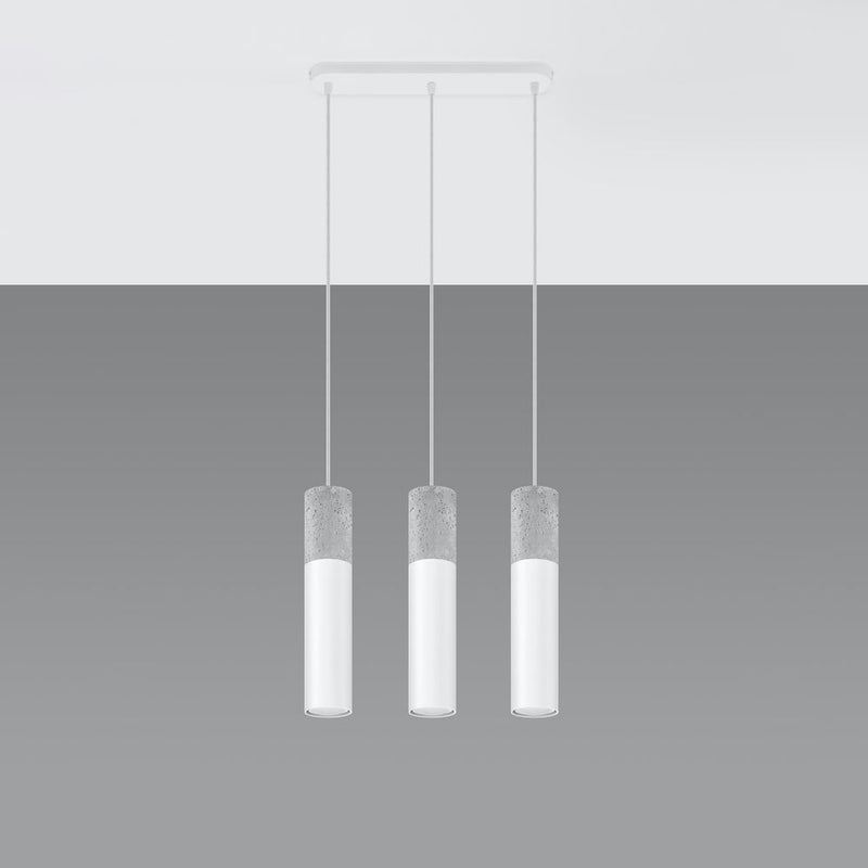 Pendant lamp Steel, concrete Borgio modern Design GU10