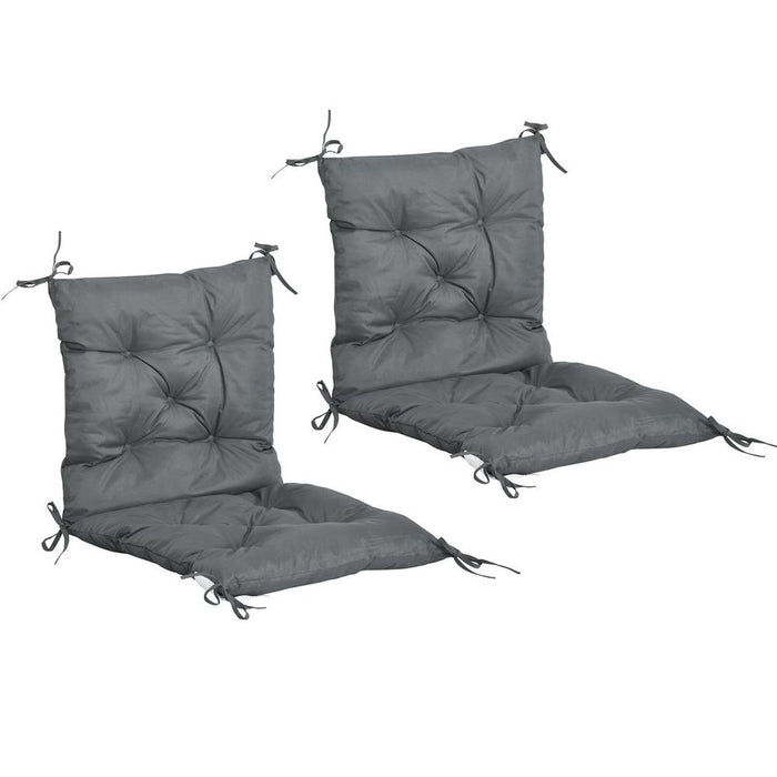 Set of 2 Garden Chair Cushions Seat Pad for Outdoor & Indoor Use