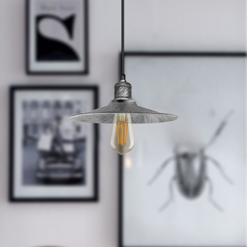 Rustic Vintage Pendant Light - Elegant Hanging Lamp Shade for Home Decor - High-Quality Metal Design - Easy to Install