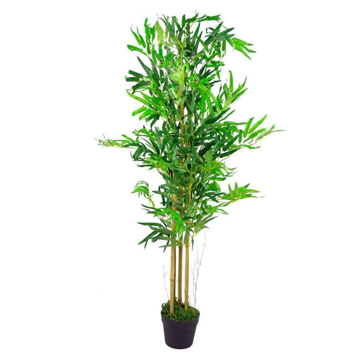 High Quality 120cm Leaf Design UK Realistic Artificial Bamboo Plants for Indoor Décor