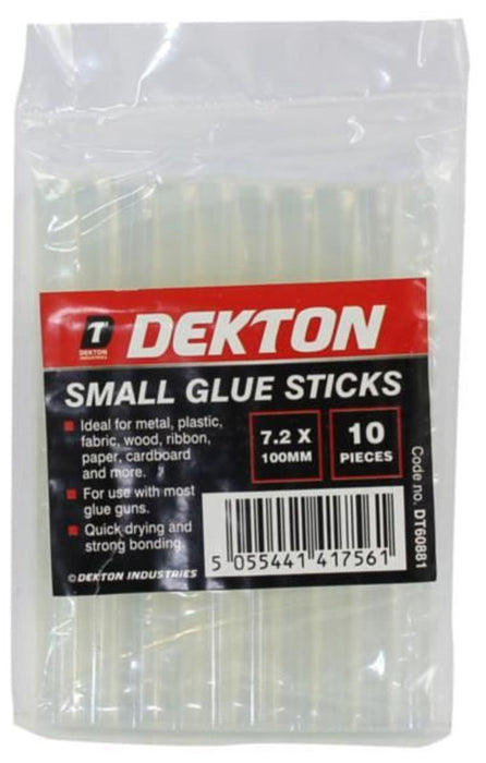 High-Quality 10X 10Pk Dekton Glue Sticks 7.2x100mm (100 GLUE STICKS)