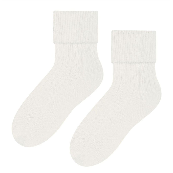 Ladies 1 Pair Wool Turnover Bed Socks by Steven