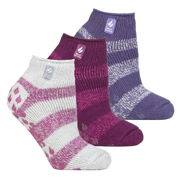 Heat Holders - 3 Pack Ladies Low Cut Slipper Socks