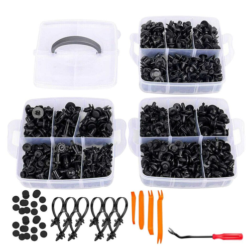 665PCS Car Body Fastener Clips Push Rivets Retainer Door Screw Panel Bumper Trim