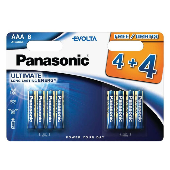 Panasonic Evolta Alkaline Batteries - AAA (4+4 Free)